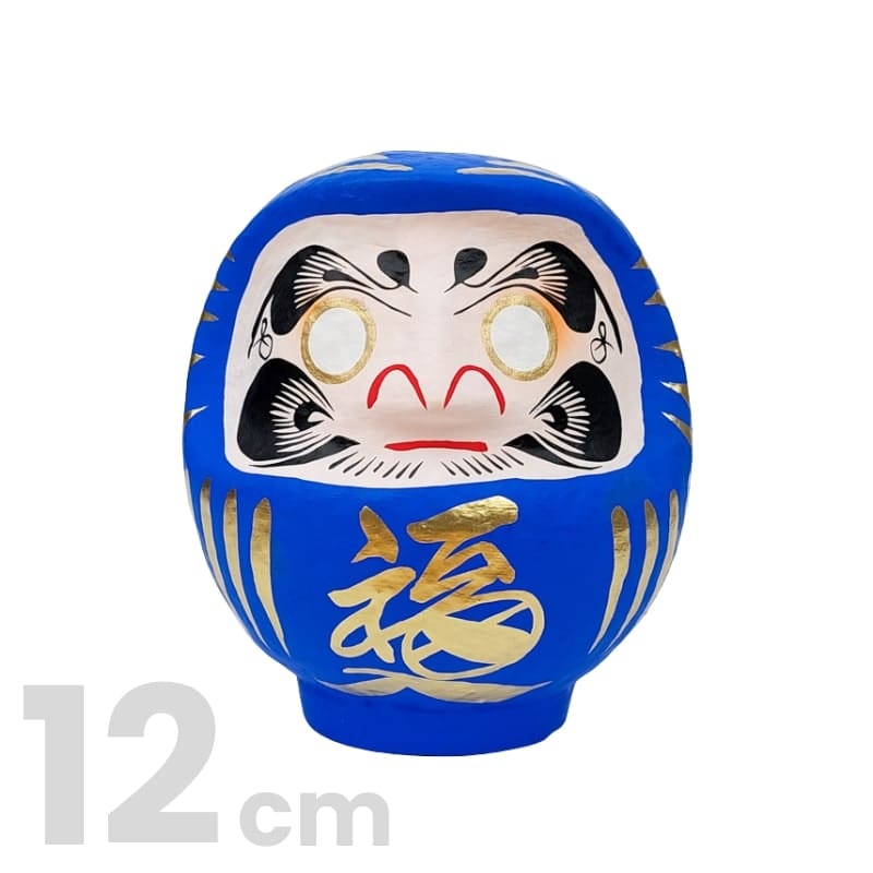Japońska Daruma niebieska od 9 do 15 cm 12 cm