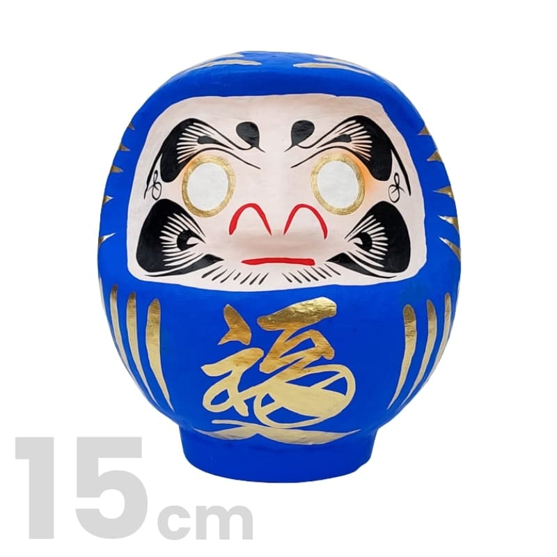 Japońska Daruma niebieska od 9 do 15 cm 15 cm