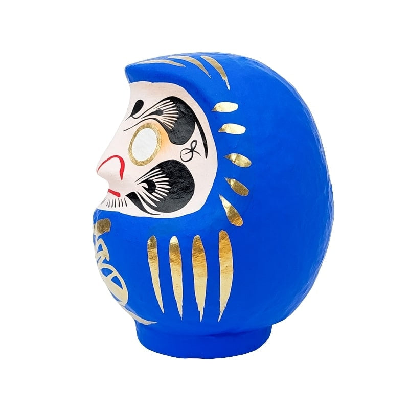 Japońska Daruma niebieska od 9 do 15 cm