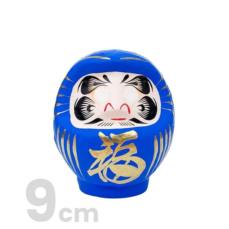 Japońska Daruma niebieska od 9 do 15 cm 9 cm