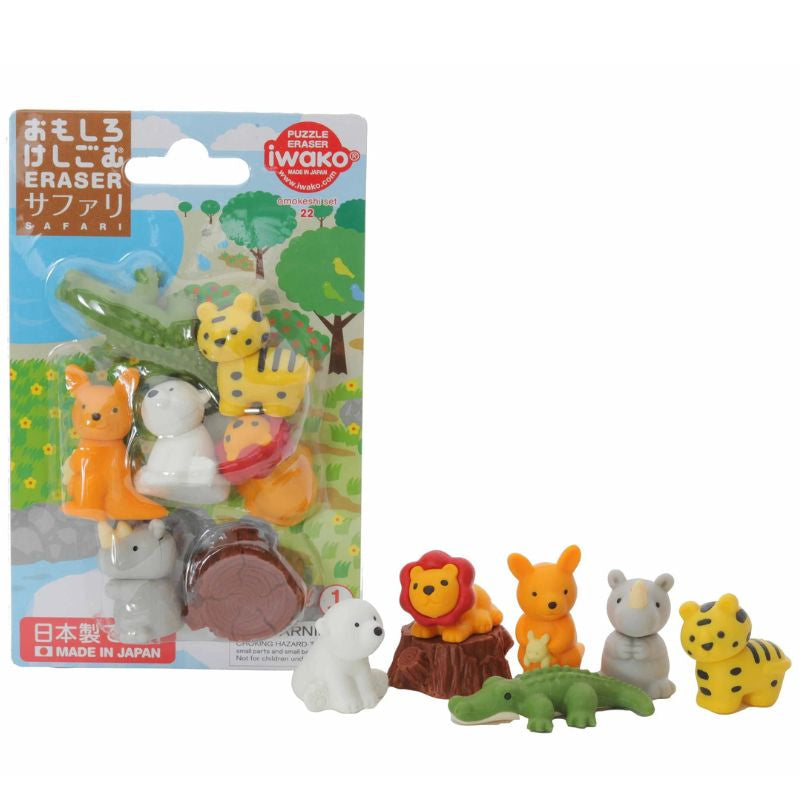 Japońska gumka do ścierania Iwako Safari