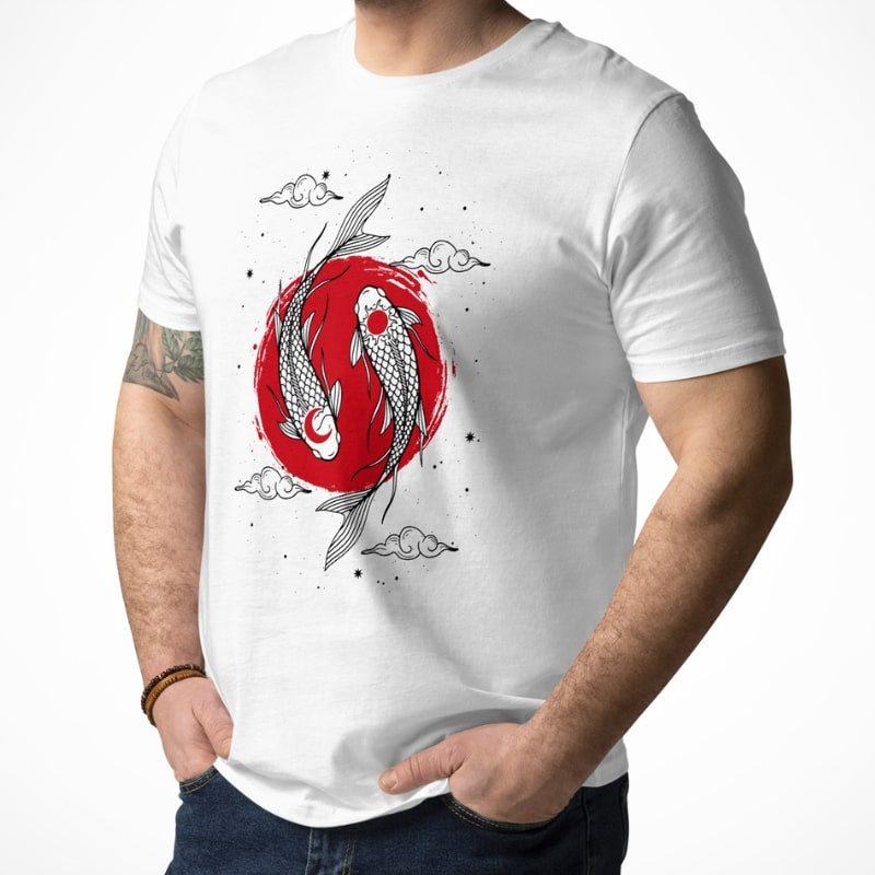 Japońska koszulka Duo Koi Carp
