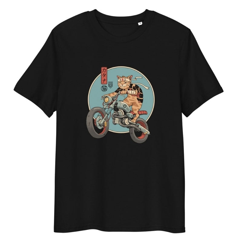 Japońska koszulka Neko Rider S / Noir