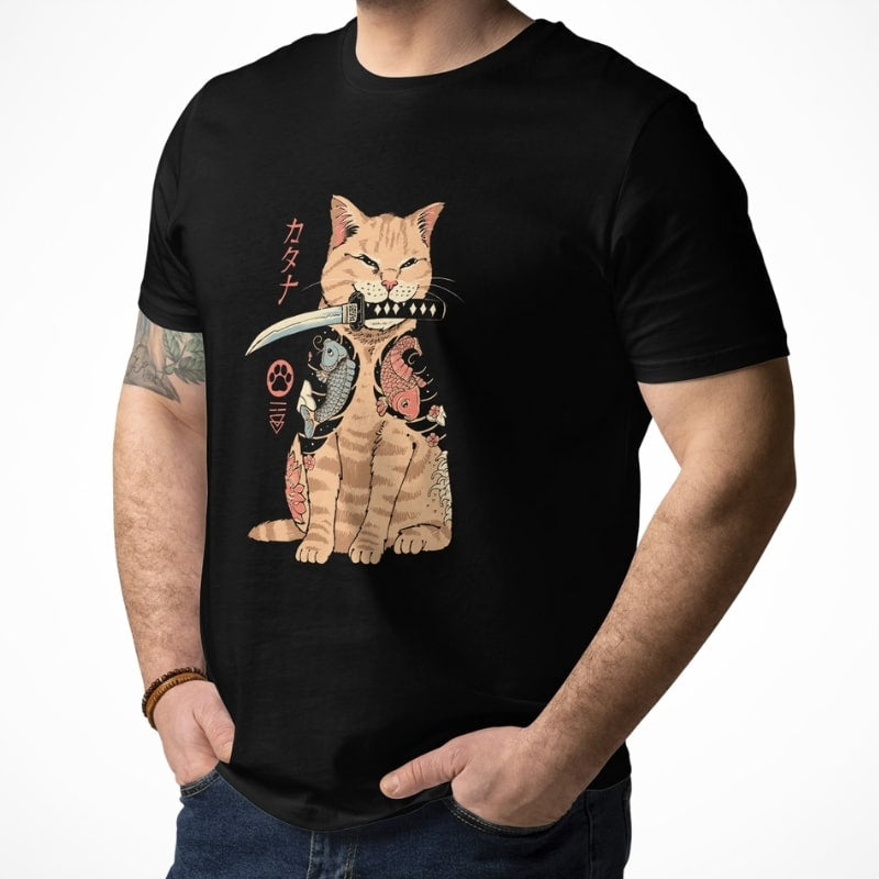 Japońska koszulka Neko Yakuza
