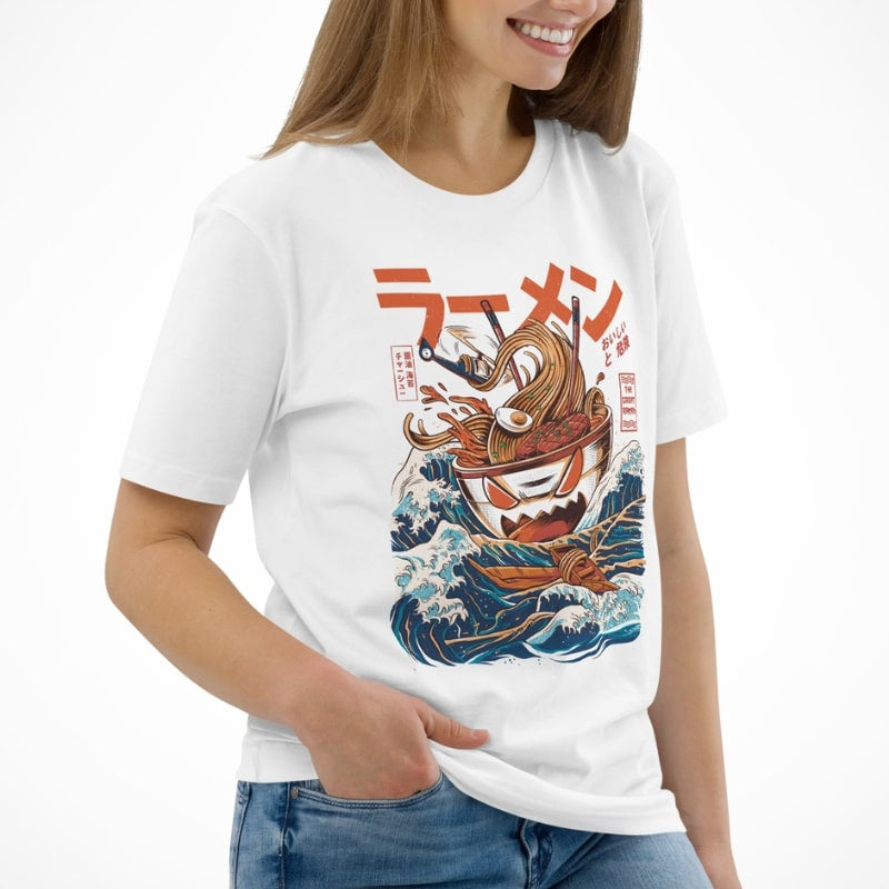 Japońska koszulka The Great Ramen of Kanagawa