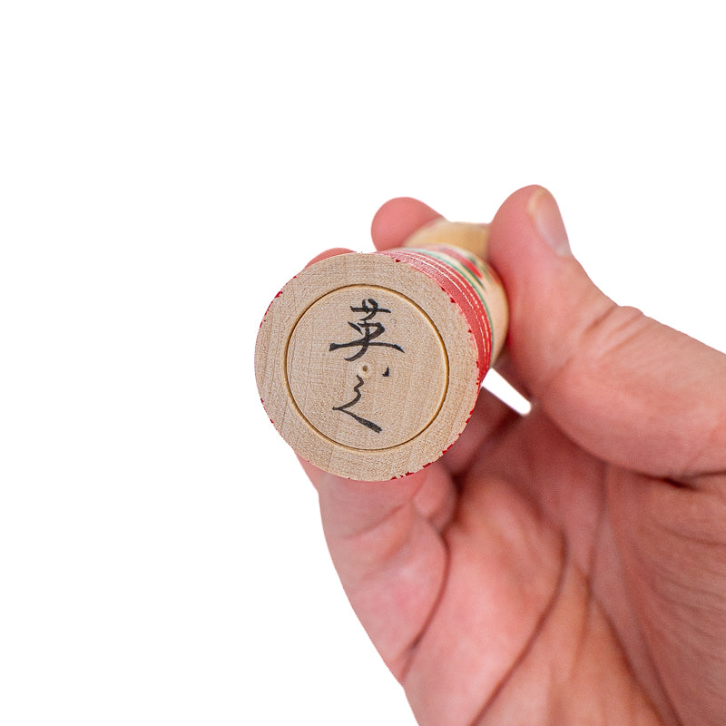 Japońska Lalka Kokeshi - Tsubaki Kamelia - 9 cm