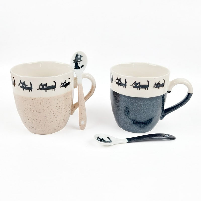 Japońska łyżeczka do kawy Cat Beige