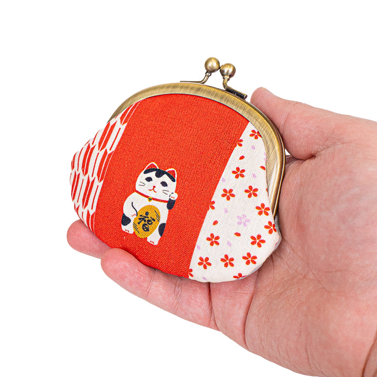 Japońska Portmonetka Gamaguchi - Maneki Neko