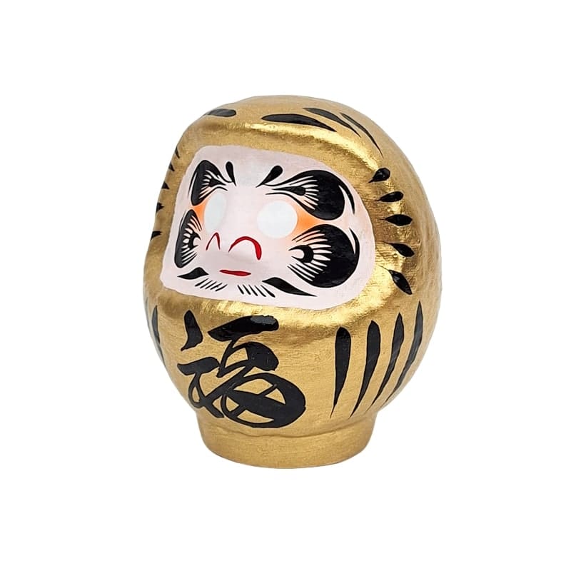 Japońska złota Daruma od 9 do 15 cm