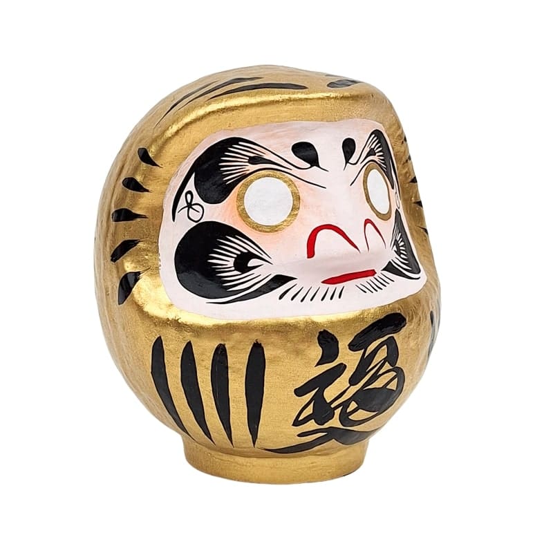 Japońska złota Daruma od 9 do 15 cm