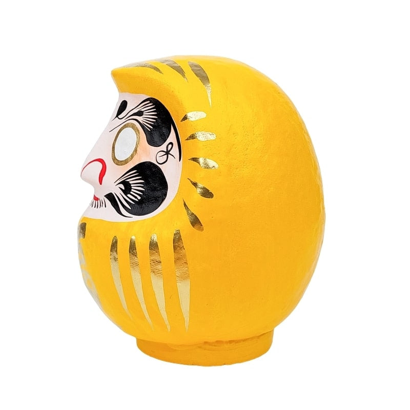 Japońska żółta Daruma od 9 do 15 cm
