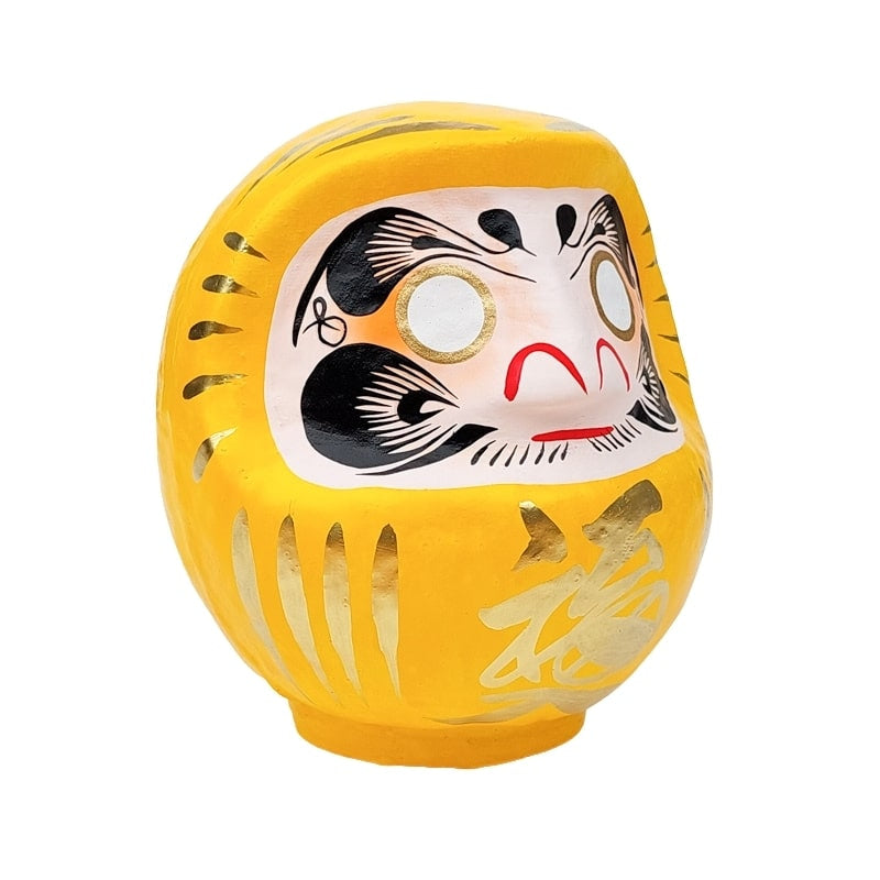 Japońska żółta Daruma od 9 do 15 cm