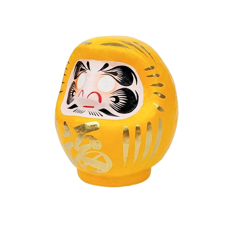 Japońska żółta Daruma od 9 do 15 cm