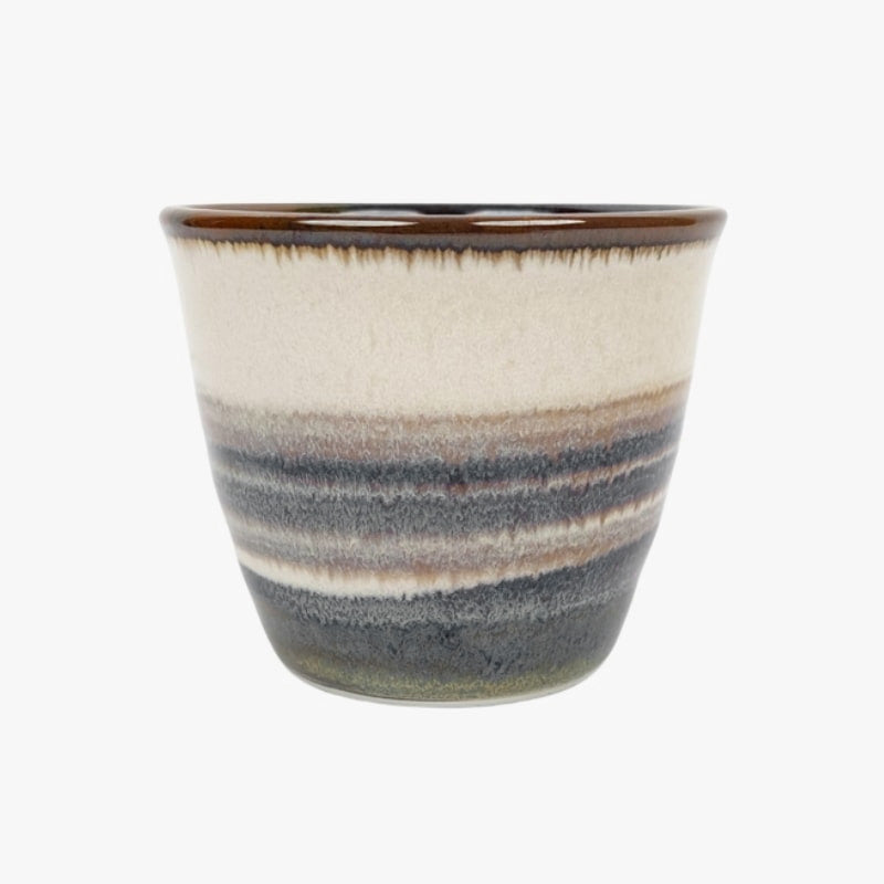 Japoński Ceramiczny Kubek Hakeme - Brązowy