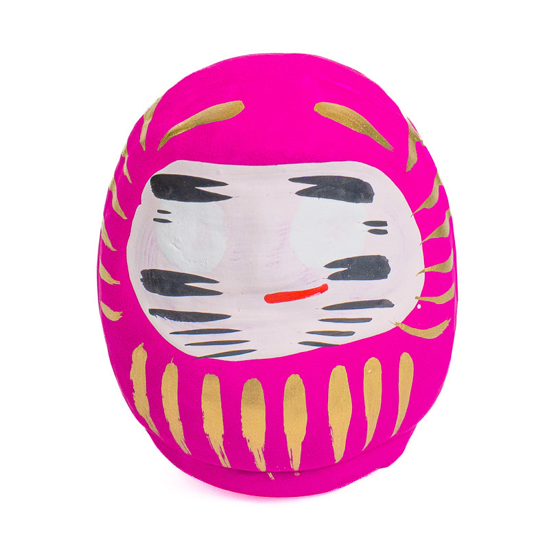 Japoński Daruma 6 cm - Różne Kolory Różowy