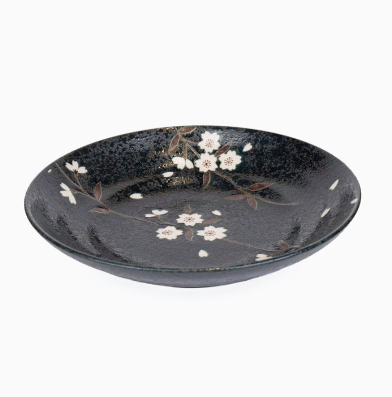 Japoński głęboki talerz Kuro Sakura