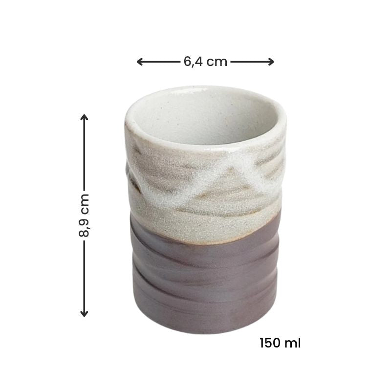 Japoński kubek ceramiczny Shino