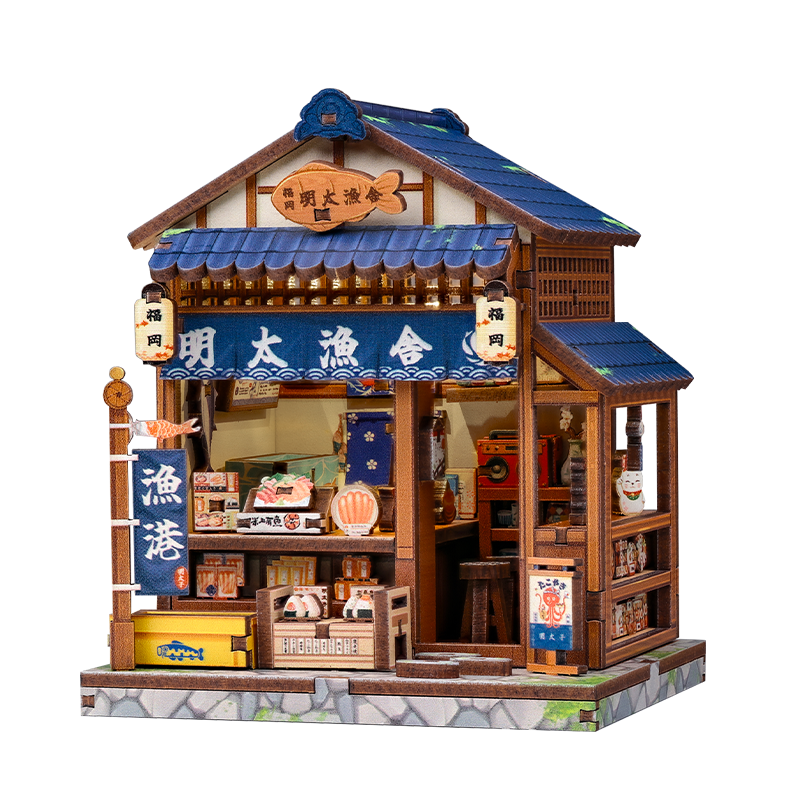 Japoński Mini Domek Drewniany Fukuoka Mentaiko Kitchen
