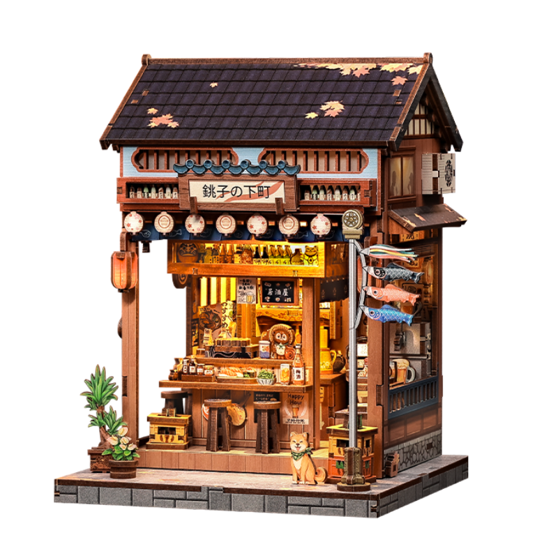 Japoński Miniaturowy Domek Drewniany Choshi No Shitamachi