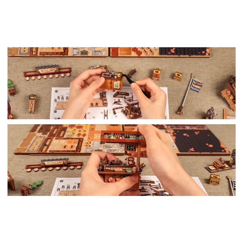 Japoński Miniaturowy Domek Drewniany Choshi No Shitamachi