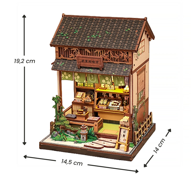 Japoński Miniaturowy Domek Drewniany Kanmi-Dokoro Herbaciarnia
