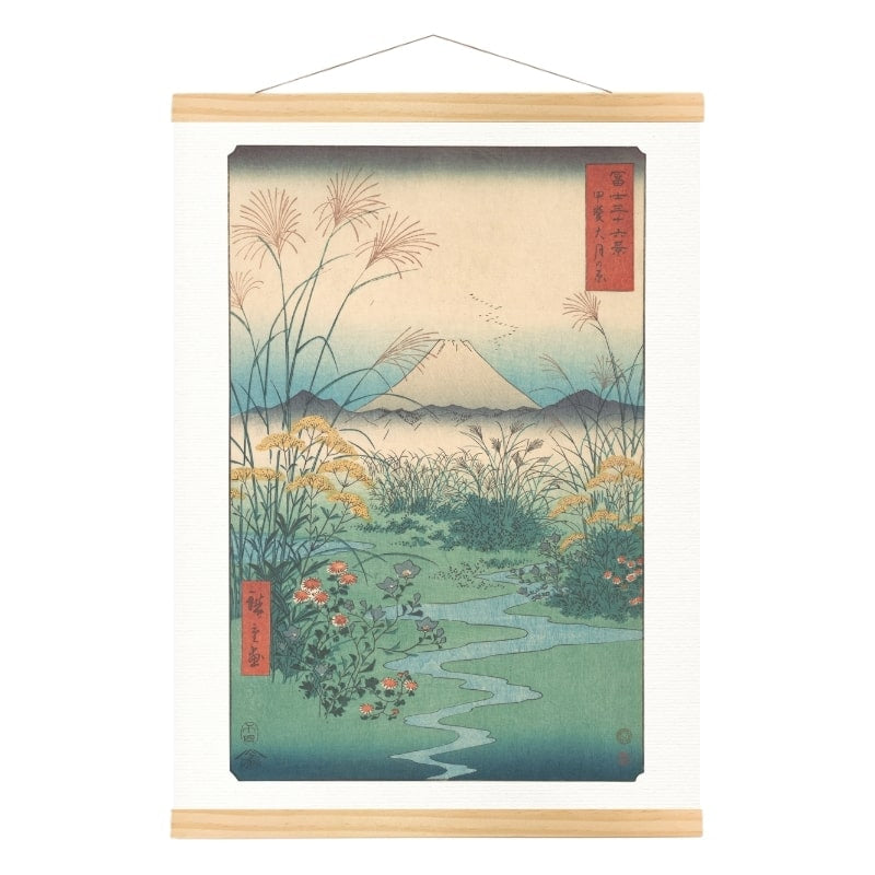 Plain of Ōtsuki - japoński nadruk A3