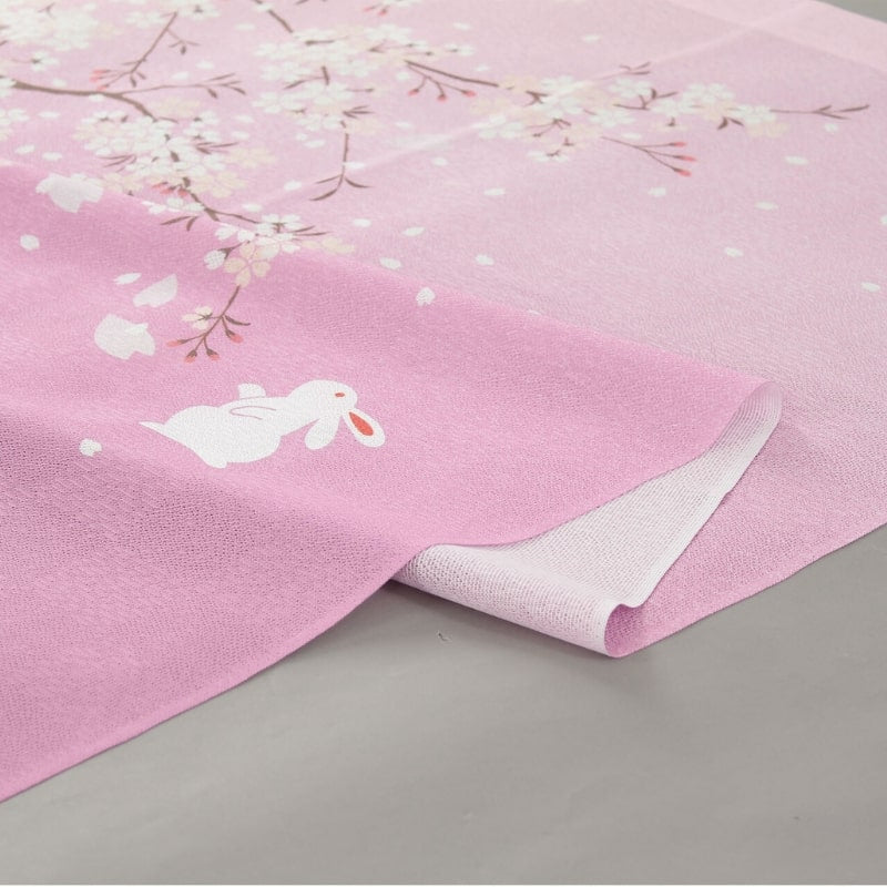 Japoński Noren Sakura Usagi 85 x 150 cm