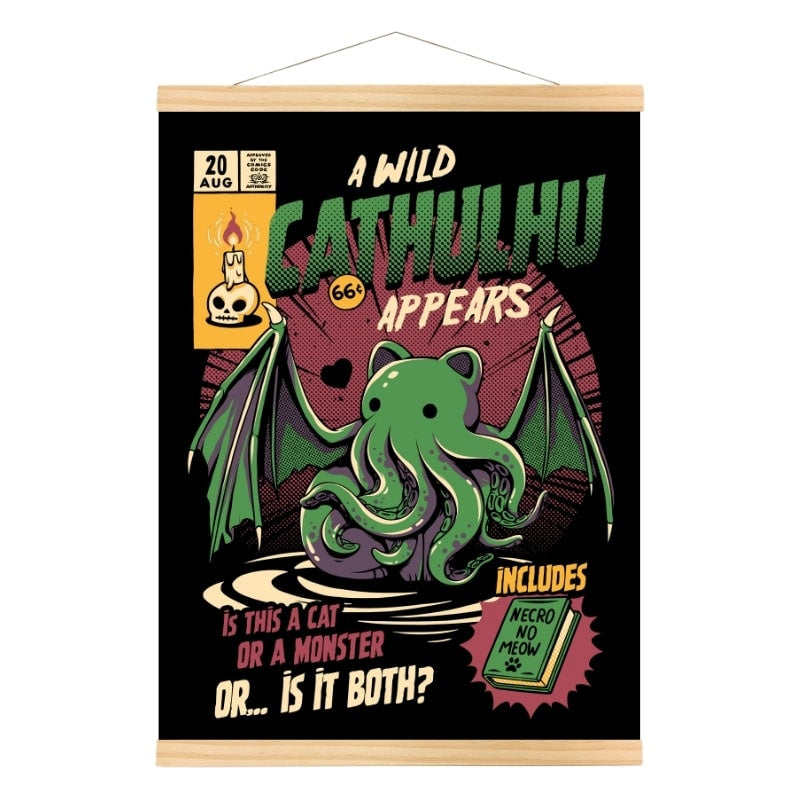 Japoński plakat Cathulhu A3