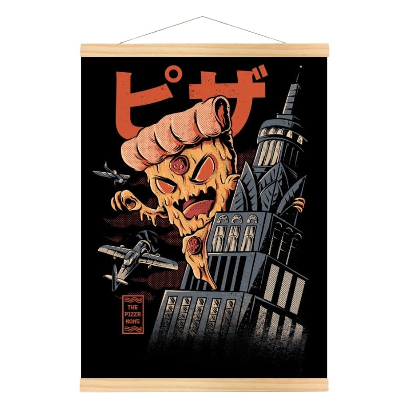 Japoński plakat Godpizza A3