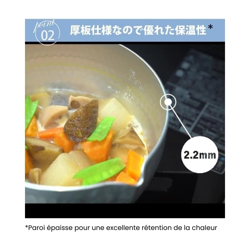 Japoński rondel Yukihira 20 cm