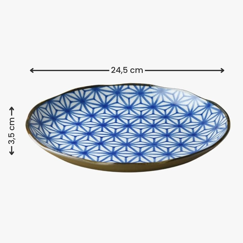 Japoński talerz Asanoha