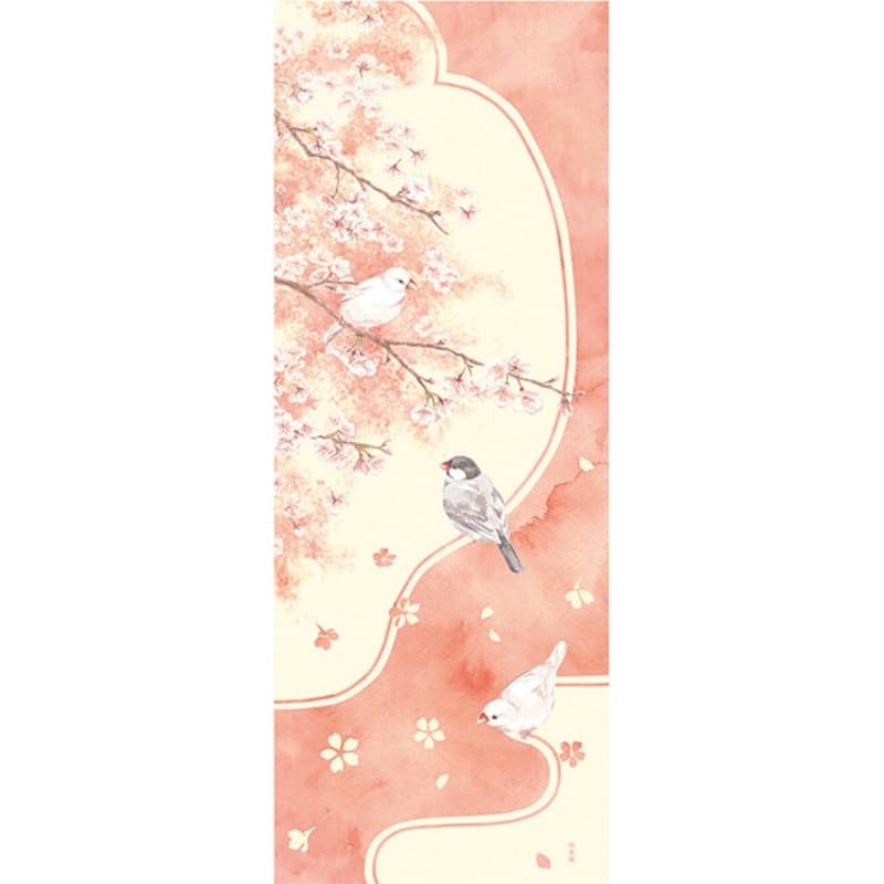 Japoński Tenugui Haru Tori