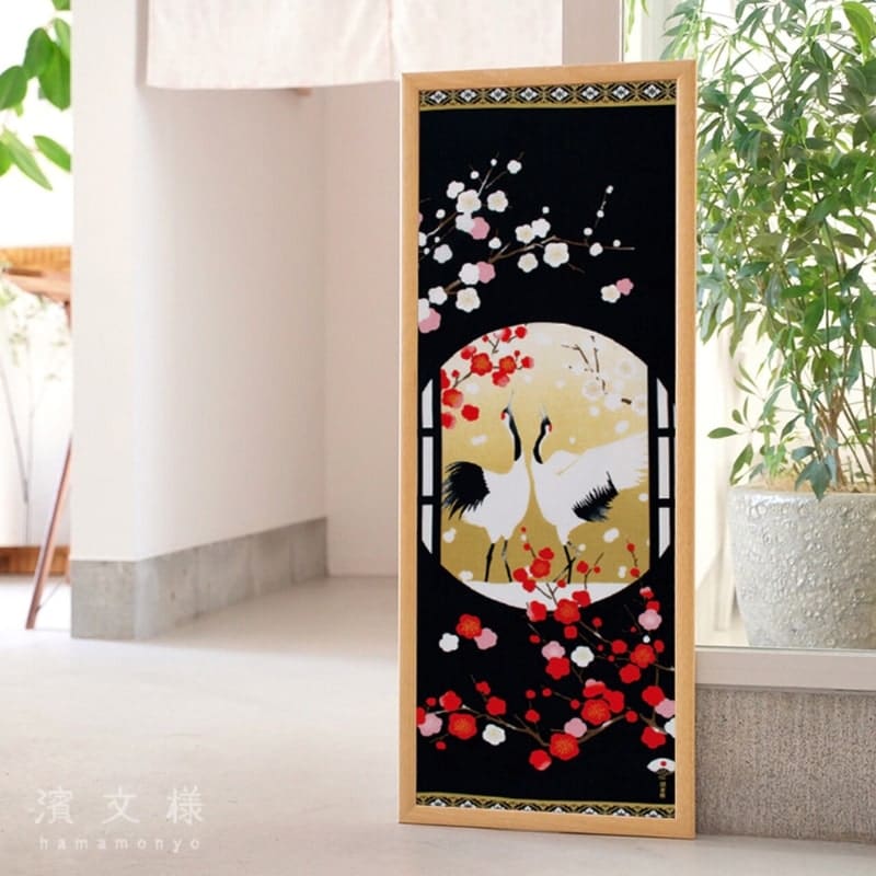 Japoński Tenugui Tsuru Mai