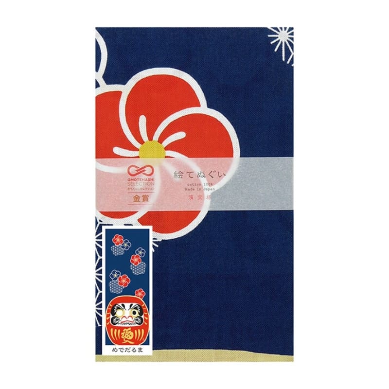 Japoński Tenugui Ume Daruma