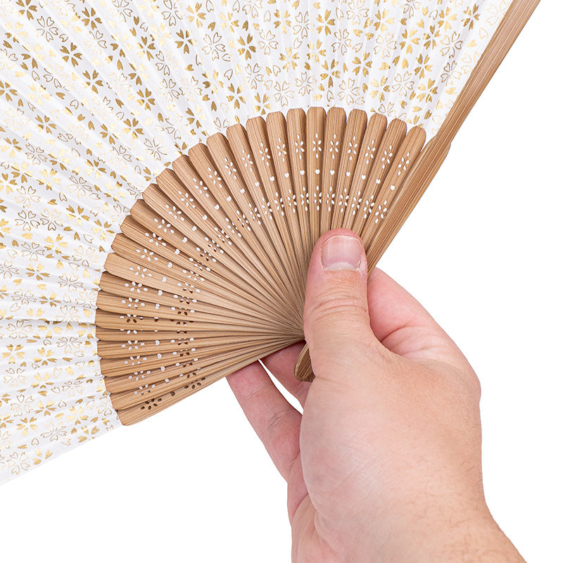 Japoński Wachlarz Uchiwa - Papier Washi Sakura