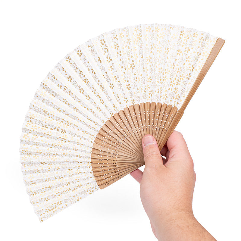 Japoński Wachlarz Uchiwa - Papier Washi Sakura