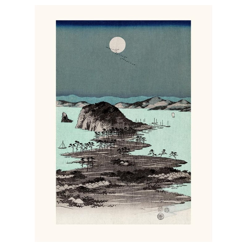 Japoński wydruk Hiroshige Kanazawa N°2 A3