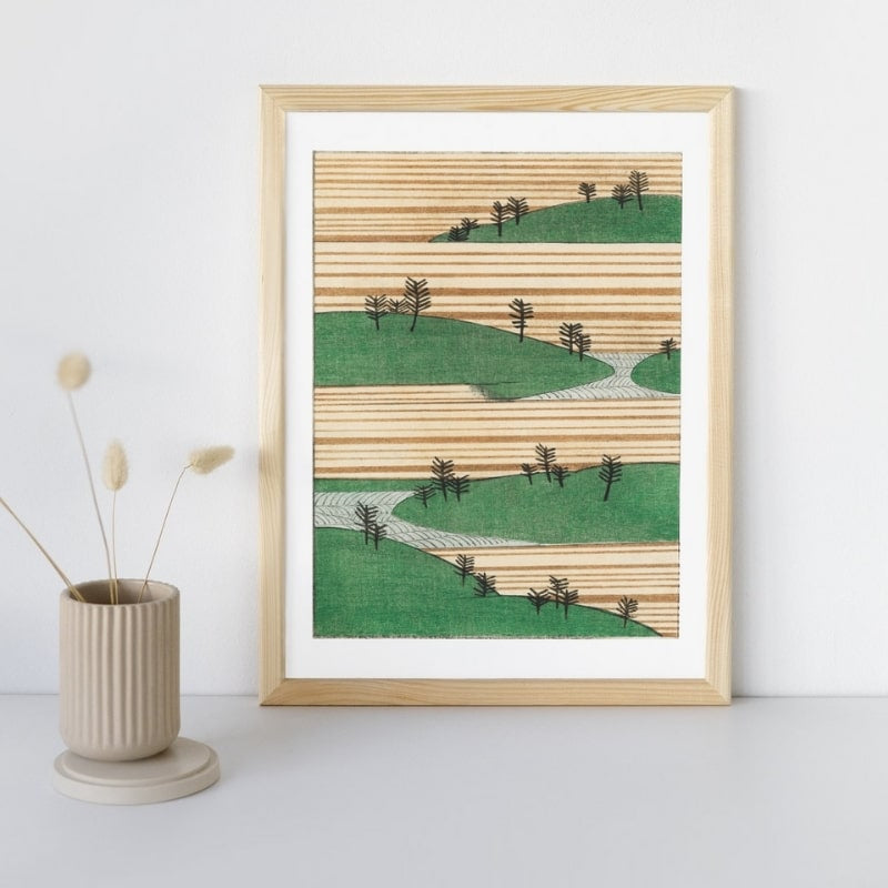 Japoński wydruk Watanabe Seitei Krajobraz A3