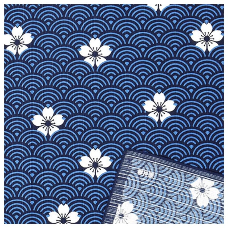 Japoński wzór Furoshiki Seigaiha 70x70 cm