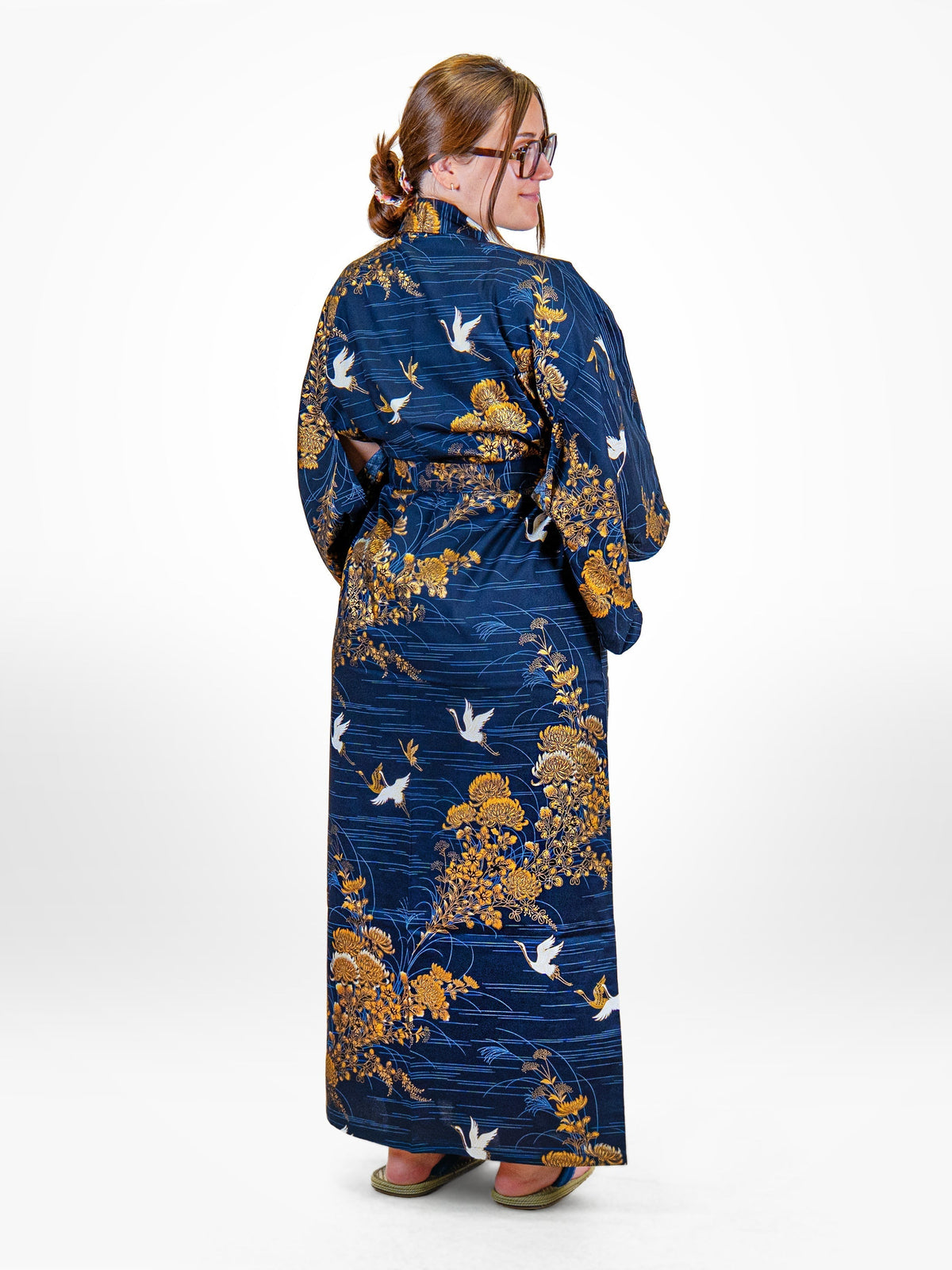 Japońskie Kimono Damskie - Kiku Tsuru