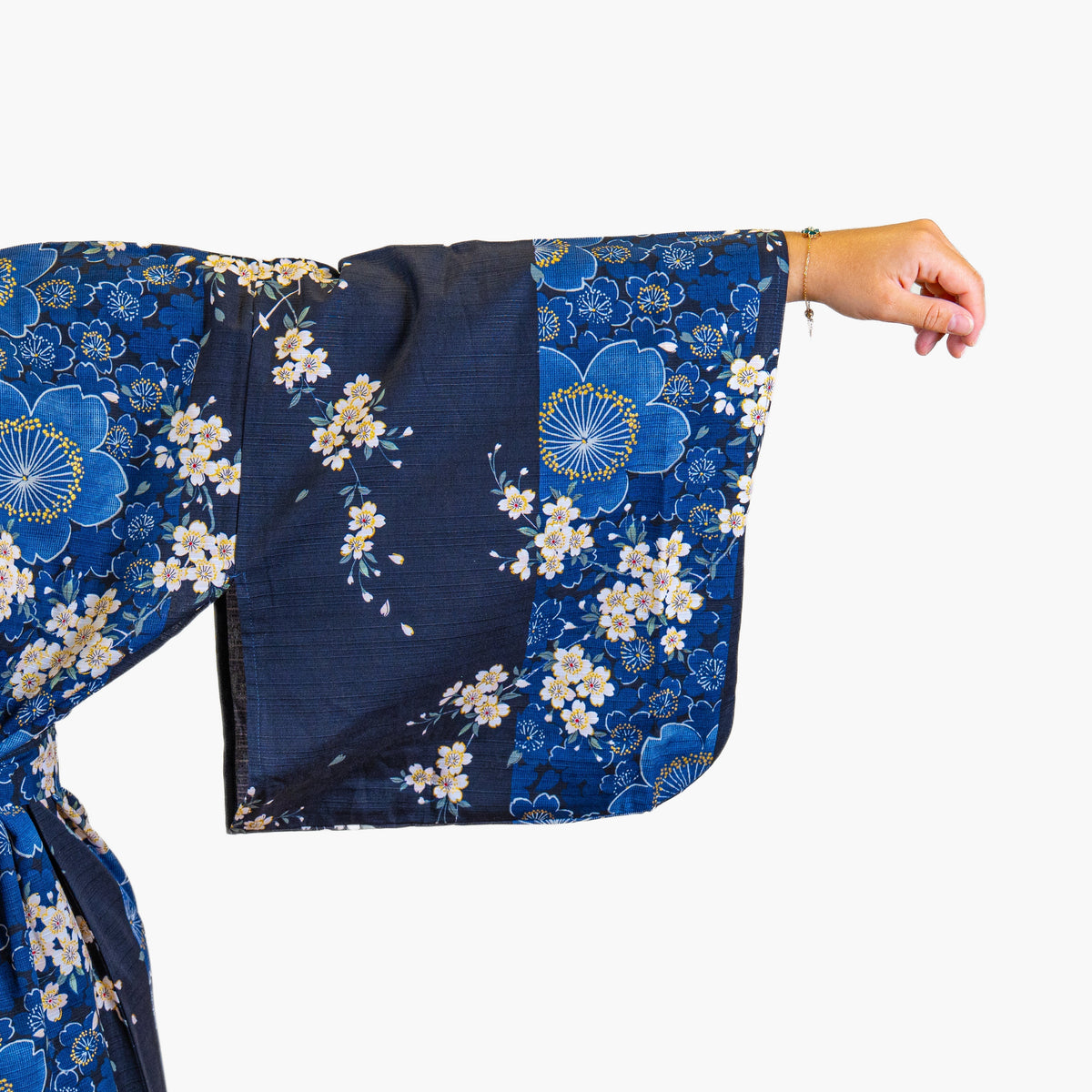 Japońskie Kimono Damskie - Niebieska Sakura