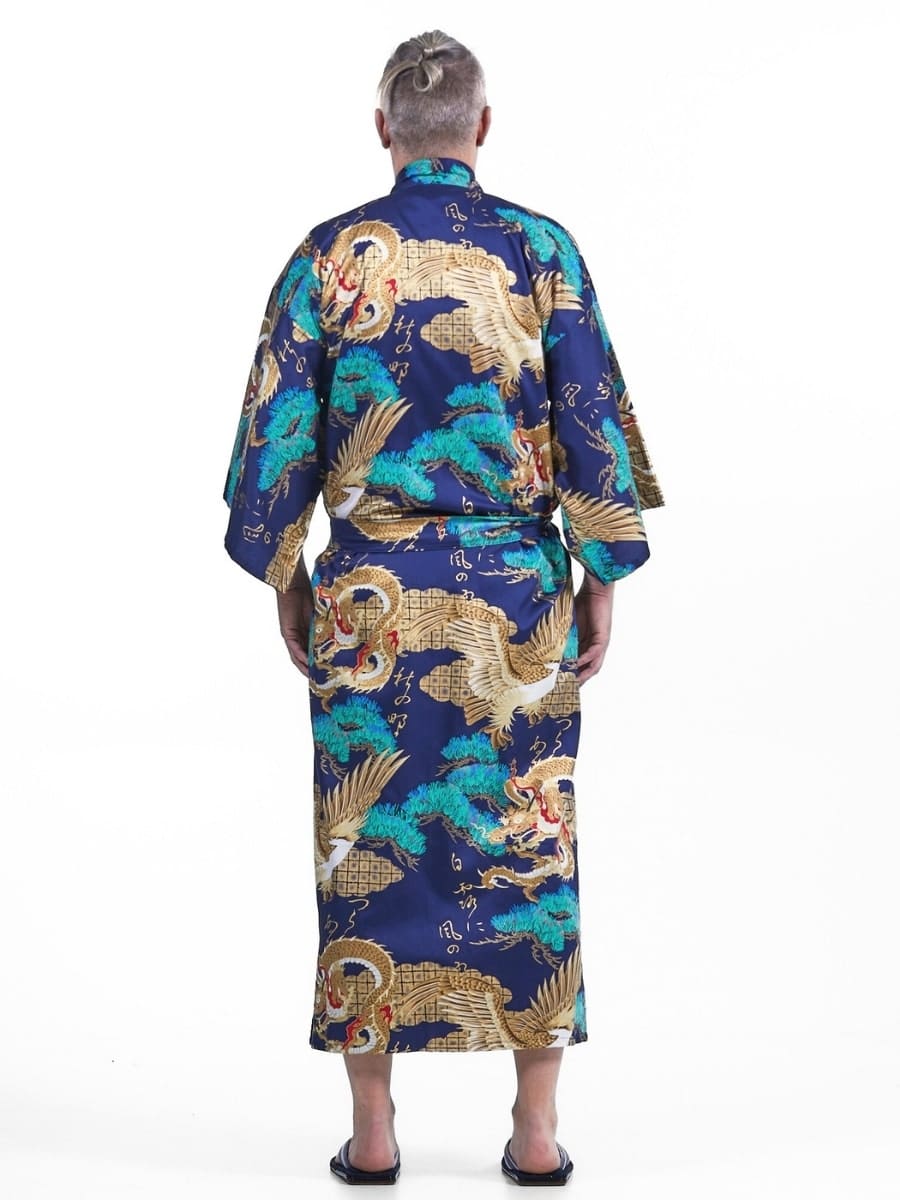 Japońskie kimono męskie Ryū to Washi Uniwersalny rozmiar