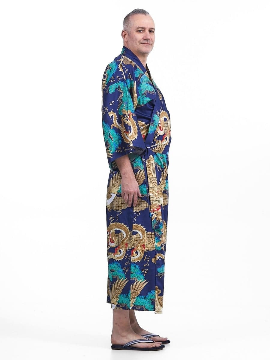 Japońskie kimono męskie Ryū to Washi Uniwersalny rozmiar