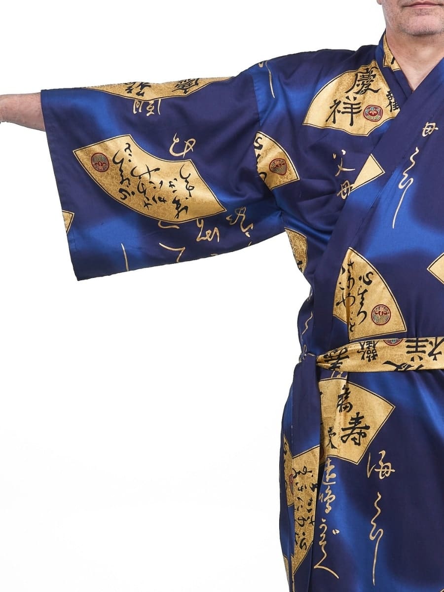 Japońskie kimono męskie Sensu Gold Uniwersalny rozmiar