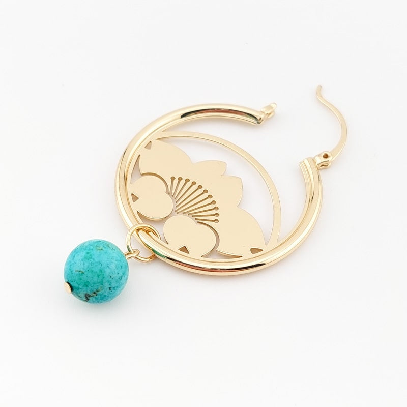 Japońskie kolczyki Hana Kamon