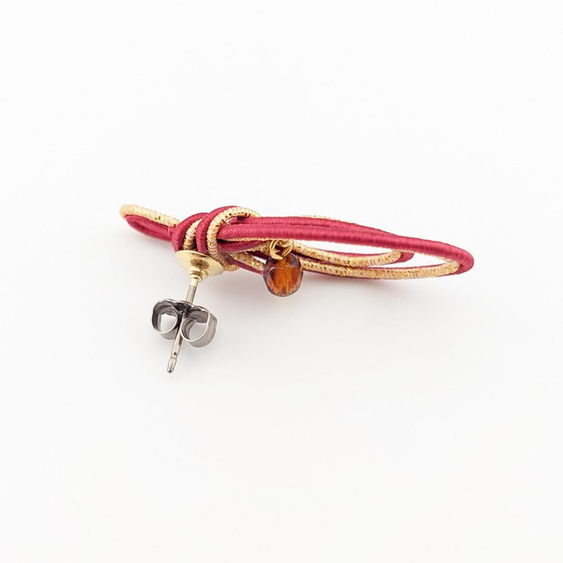 Japońskie kolczyki Mizuhiki