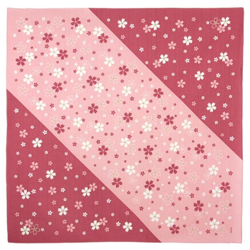 Japońskie kwiaty wiśni Furoshiki 90x90 cm