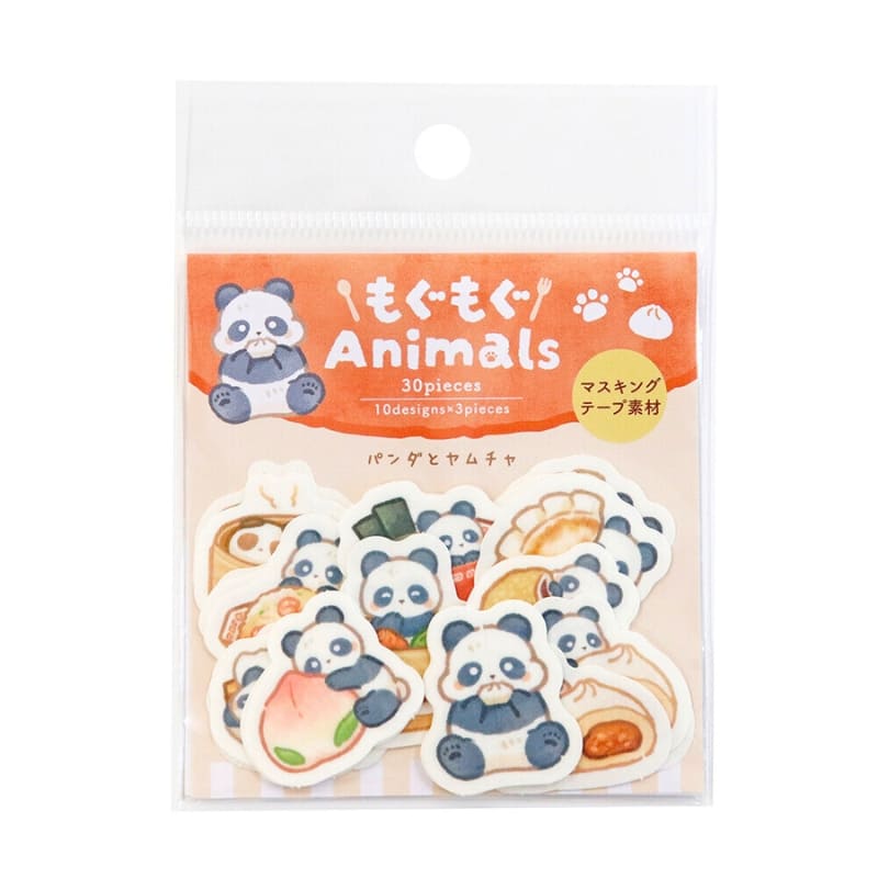 Japońskie Naklejki Pandy i Pierożki Kawaii