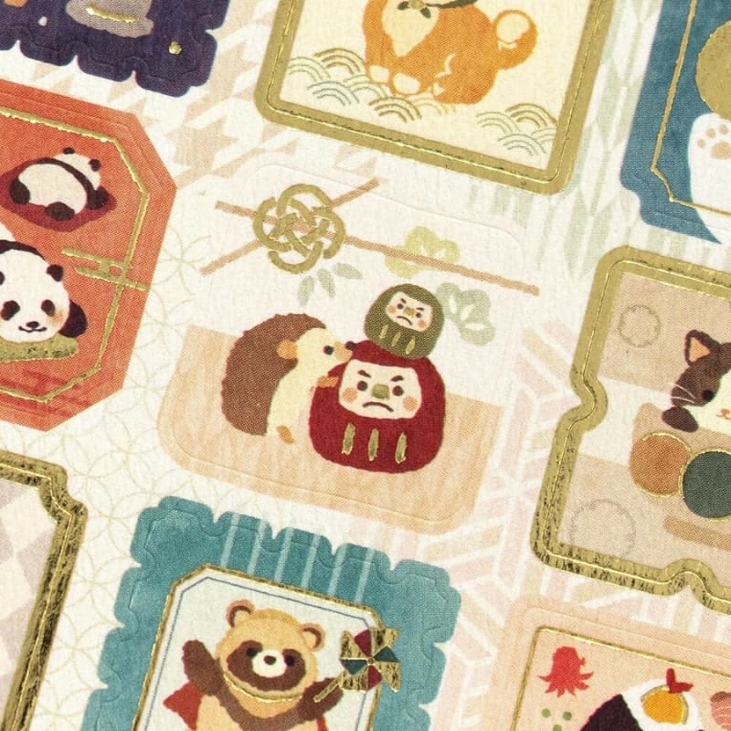 Japońskie naklejki ze zwierzętami Kawaii