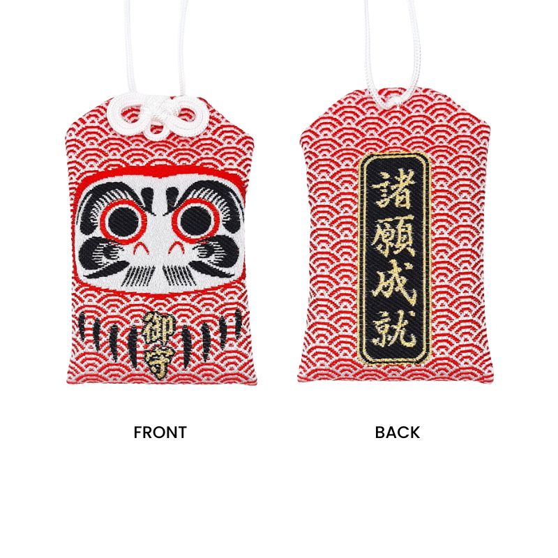 Japońskie Omamori z Darumą